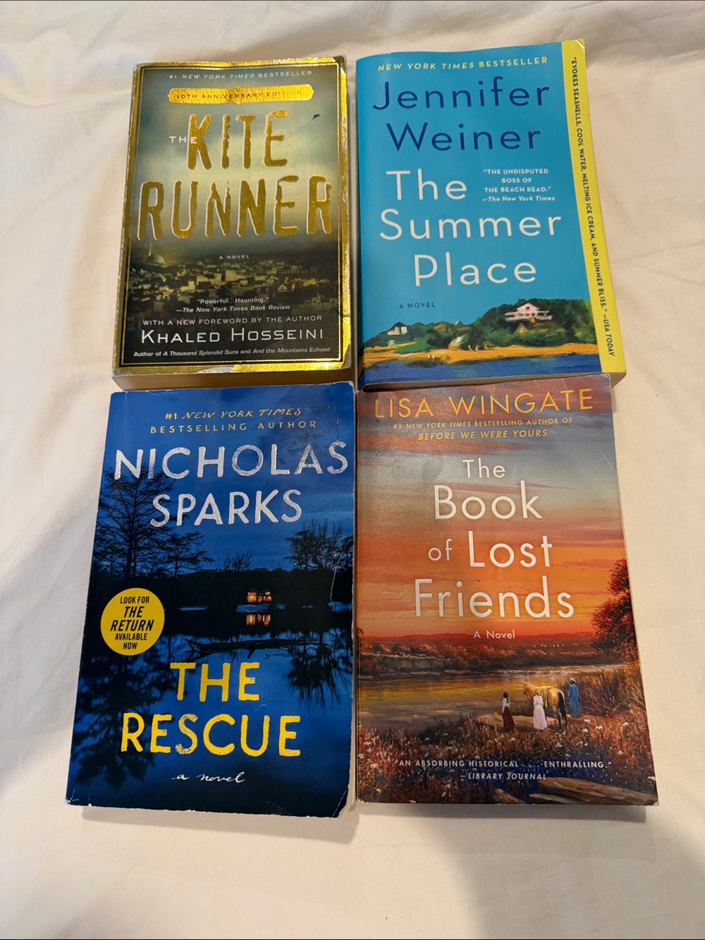 Four Paperbacks books - great for the summer
